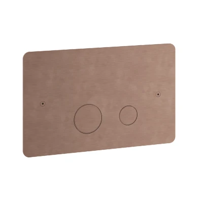 Afbeelding van HotBath Archie Bedieningspaneel T.B.V. Geberit UP320/UP720 (niet passend op toiletblokhouder) Geborsteld Koper PVD ARA320BCP