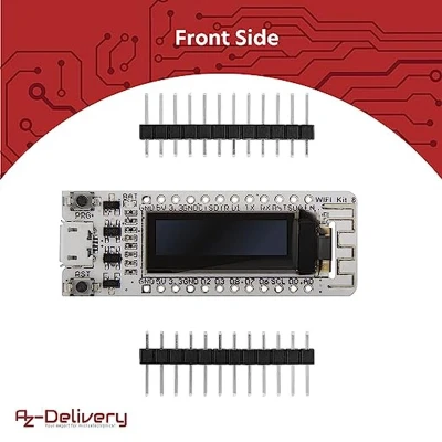 Afbeelding van AZDelivery 5 x NodeMCU ESP8266 12E Heltec met OLED display CP2102 WLAN WIFI Development Board Inclusief E Book!