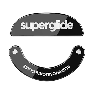 Afbeelding van Superglide Muispads van glas, ultrasterk, ultrasnel, glad en duurzaam voor Pulsar X2 (zwart)