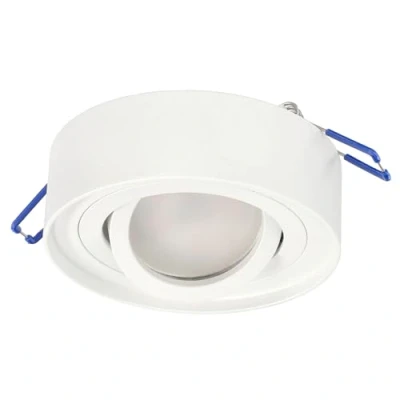 Afbeelding van EDO SKAND MINI 1 Wit GU10 Enkele Opbouwspot Plafondlamp Rond Plafondverlichting 230V Aluminium Binnenverlichting Downlight EDO777126