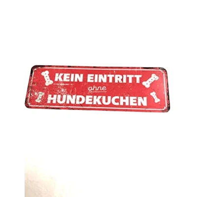 Afbeelding van D&amp;d Home Waakbord Hond Waarschuwingsbord General 2 De 40x13x0,3cm Rood 1st