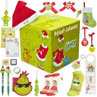 Afbeelding van Grinch Cube adventskalender