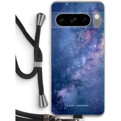 Afbeelding van Case Company® hoesje met Koord geschikt voor Google Pixel 8 Pro Nebula Telefoonhoesje Zwart Bescherming aan alle Kanten en Over de Schermrand