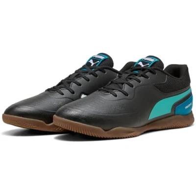 Afbeelding van Puma Truco Unisex Sneakers laag, Maat: 44, Black/aquatic/tropical blue/white Imitatieleer/ textiel
