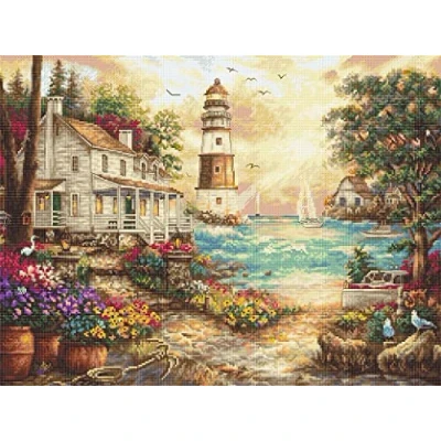 Afbeelding van Borduurpakket COTTAGE BY THE SEA LETISTITCH 962