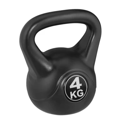 Afbeelding van Relaxdays Kettlebell halter rond gewicht 4/10/16 kg fitnessgewicht met handgreep 4