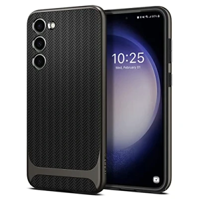 Afbeelding van Spigen Neo Hybrid Hoesje Geschikt voor Samsung Galaxy S23 Plus Back Cover Gunmetal