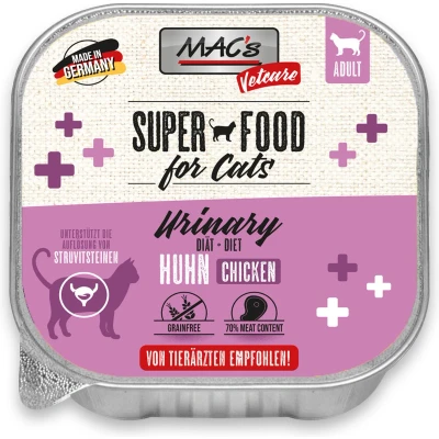 Afbeelding van MAC’s Vetcare Urinary Kattenvoer 70% Kippenvlees 8 x 100g