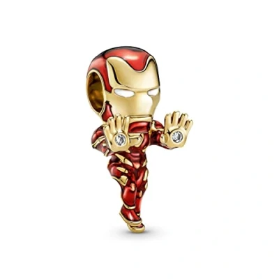 Afbeelding van Pandora Bedel Marvel Iron Man Goud 760268C01 Verguld metaal