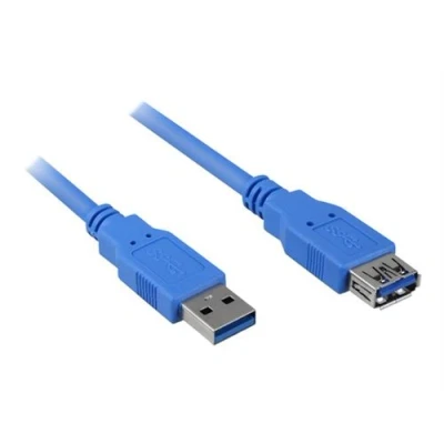Image de Sharkoon Rallonge de câble USB type A (F) pour (M) 3.0 1 m noir