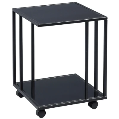 Afbeelding van M2 Kollektion Paris Vierkante Bijzettafel Glas
