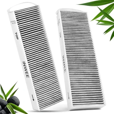 Afbeelding van Inwee Actieve koolfilter voor Bora pure PUAKF, 2 x hoogwaardige koolstoffilter Puru of Puxu kooktafel, vervangt filteraccessoires