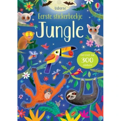 Afbeelding van Uitgeverij usborne eerste stickerboekje jungle