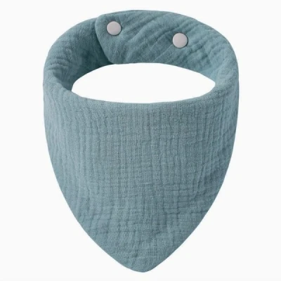 Afbeelding van Funnies Slabber Bandana Hydrofiel Denim Blue