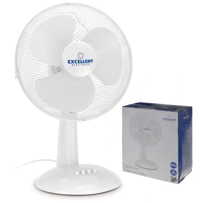 Afbeelding van Ventilator Tafelmodel Wit 30 CM