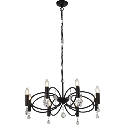 Afbeelding van Searchlight Infinity Luster Ø 65 X 152 Cm Mat Zwart