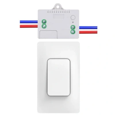 Afbeelding van Cerhot Draadloze schakelaarset, zelfvoeding, afstandsbediening RF433, led wandlamp, binnen en buitenverlichting, zonder batterijen wifi (US 1 V A)