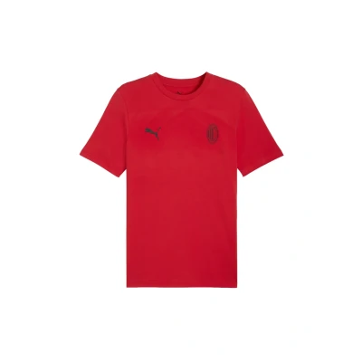 Afbeelding van Puma AC Milan Ftblessentials Tshirt print For all time red black, Heren, Maat: Large, black