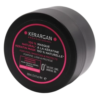 Afbeelding van Kerargan Ultra herstellend haarmasker met keratine voor beschadigd en gestrest haar versterkend, hydraterend beschermend zonder sulfaten, GGO&#039;s, minerale olie 100 ml