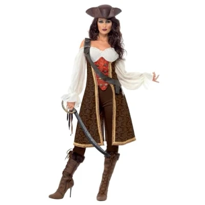 Afbeelding van &quot;Bruin pirate pak vor dames Verkleedkleding Medium&quot;