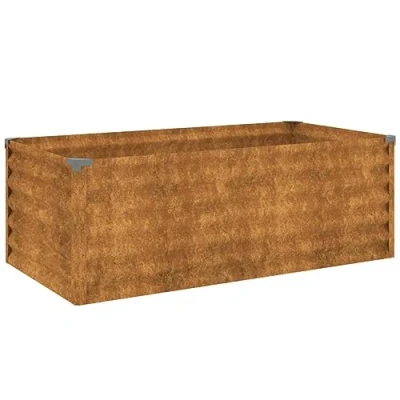Afbeelding van Plantenbak verhoogd 100x50x36 cm cortenstaal