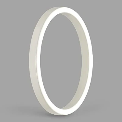 Afbeelding van HASWARE Zwevend huisnummerbord 5 inch (12 cm) moderne deurnummers verkeersbord adreshuisnummers, zwart metaal (Wit, 0)