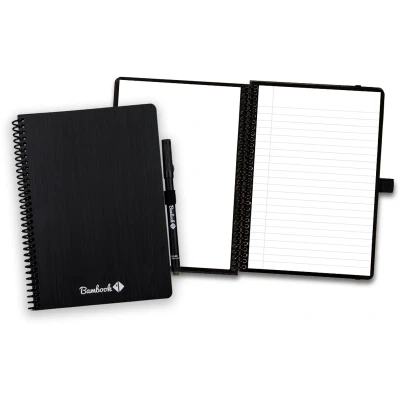 Afbeelding van Bambook Classic uitwisbaar notitieboek Original A5 Pagina&#039;s: Blanco &amp; Gelinieerd Duurzaam, herbruikbaar whiteboard schrift Met 1 gratis stift