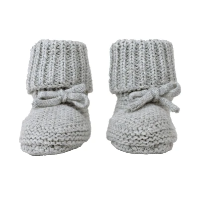 Afbeelding van Lodger Babysloffen Slipper Knit 0 6mnd Steel