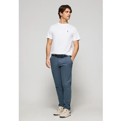 Afbeelding van Polo Club Tshirt basic, Heren, Maat: Medium, White
