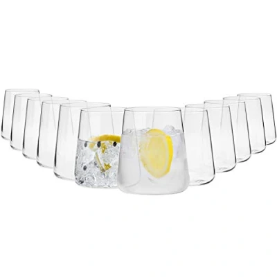 Afbeelding van Water Sap Drinkglazen Set van 12 380 ML Avant Garde Collectie Kristalglas Perfect voor Thuis, Restaurants en Feesten Vaatwasser Veilig