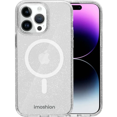 Afbeelding van imoshion Hoesje Geschikt voor iPhone 15 Pro Max Sparkle Backcover MagSafe Transparant