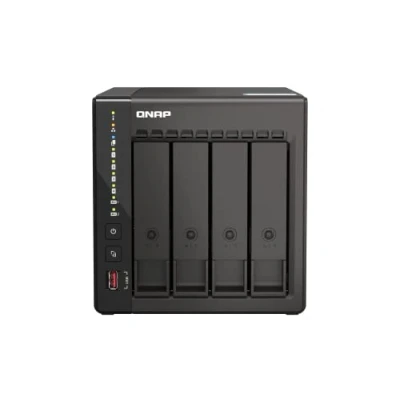 Image de Serveur NAS QNAP TS 453E 8G 8Go 4 Baies SATA 6Gb/s M.2 NVMe Intel Celeron J6412 Noir