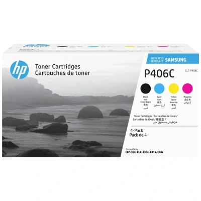Afbeelding van Samsung CLT P406C/ELS (SU375A) Toner 4 kleuren Voordeelbundel