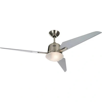 Afbeelding van CasaFan Eco Aviatos 132 BN SL Plafondventilator 25 W (Ø x h) cm 450 mm Chroom (geborsteld)