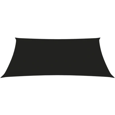Afbeelding van Zonnescherm trapezium 3/4x3 m oxford stof zwart