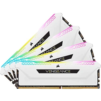 Afbeelding van RAM Memory Corsair CMH32GX4M4E3200C16W CL16 3200 MHz 32 GB DDR4 SDRAM