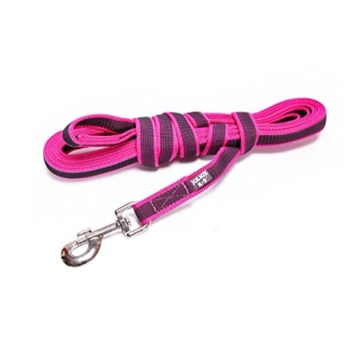 Afbeelding van Julius K9 hondenriem anti slip roze met handvat 5 meter 20 mm