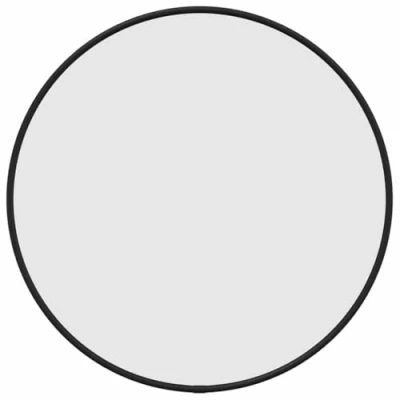 Afbeelding van vidaXL Wandspiegel zwart Ø 40 cm rond