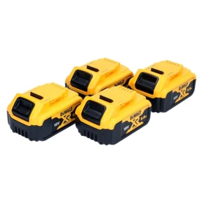 Afbeelding van DeWalt DCB 184 P4 accupack 18 V 5,0 Ah / 5000 mAh 4 st. XR Li Ion accu met laadniveau indicator