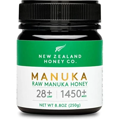Afbeelding van Manuka honing MGO 1450+ / UMF 28+ uit New Zealand Honey Co. Actief en ruw Gemaakt in Nieuw Zeeland 250 g