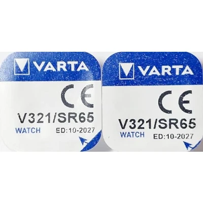 Afbeelding van VARTA 2 x &quot;Watch&quot; zilveren oxide batterijen voor horloges V321 (SR65) 1,55 volt