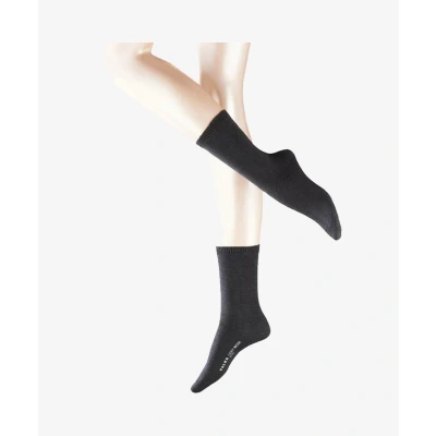 Afbeelding van Falke dames Cosy Wool sokken in de kleur Antraciet, maat: 39 42