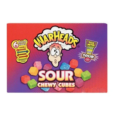 Afbeelding van Warheads Chewy Cubes Theatre Box 12 x 113 gram