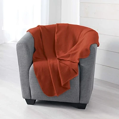 Afbeelding van Milou plaid, terracotta, 125 x 150 cm