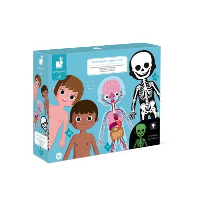 Afbeelding van Janod silhouetpuzzel menselijk lichaam 50, 75, 100st