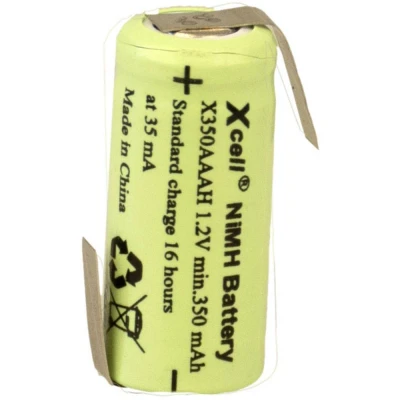 Afbeelding van XCell X1/2AAAH 350 LFZ Speciale oplaadbare batterij 1/2 AAA Z soldeerlip NiMH 1.2 V mAh
