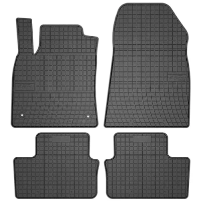 Afbeelding van M MOTOS Rubberen vloermatten voor Renault Clio V vanaf 2019. Verbeter je reiscomfort met de zwarte antislip mat auto‘s, automat alle weersomstandigheden, bescherming tegen vuil