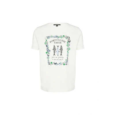 Afbeelding van COMMA T shirt Maat M Vrouwen 01D5 WHITE Elastaan