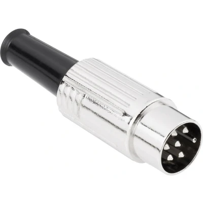 Afbeelding van BKL Electronic 0208022 DIN connector Stekker, recht Aantal polen: 5 Zilver 1 stuk(s)