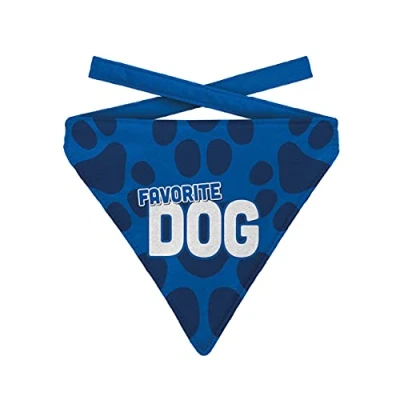 Afbeelding van Plenty Gifts Hondenhalsdoek Favorite Dog Blauw Polyester Maat L